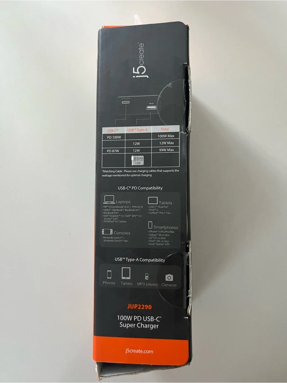 100W PD USB-C Super Charger - Black